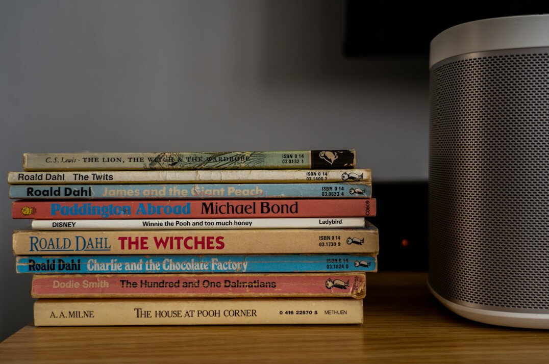 stack of mystery novels